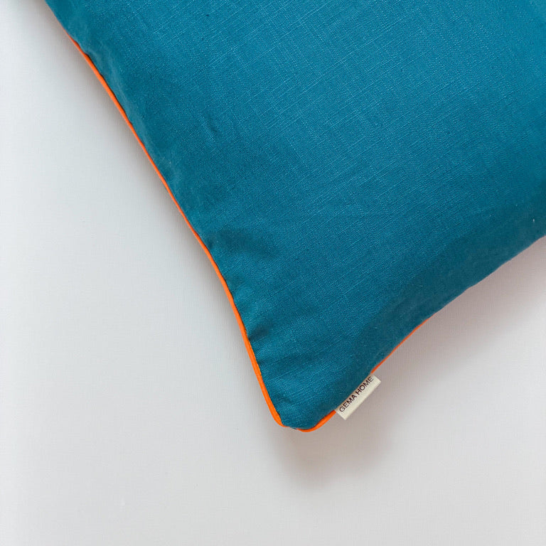 Funda de cojín lino · AMALFI Naranja