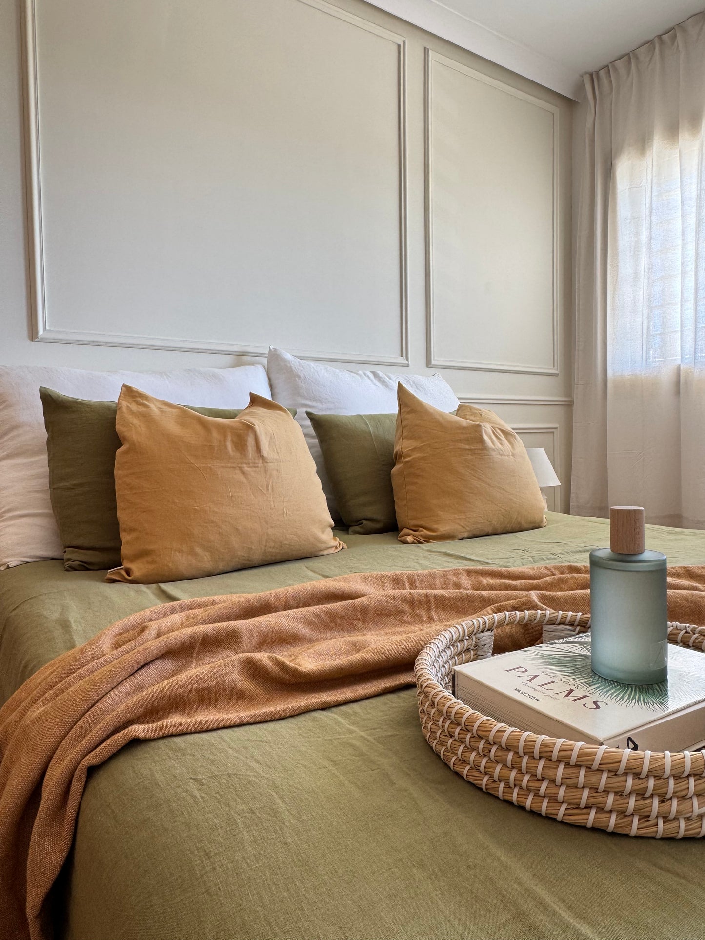 Premium Washed Linen Bedding Set ✨ (1 DC+2 Pillowcases)