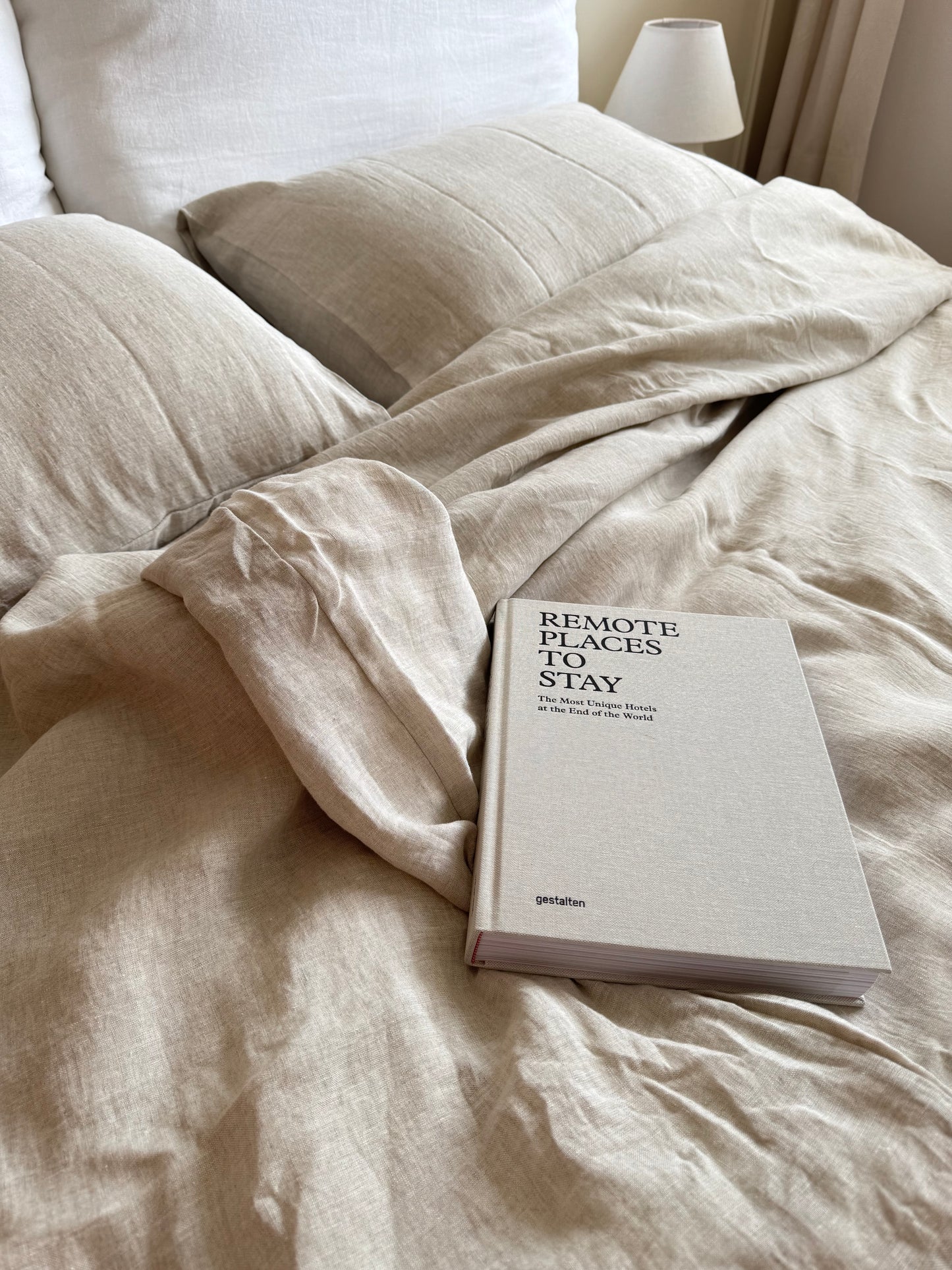 Juego de ropa de cama de lino lavado premium ✨ (1 DC+2 fundas de almohada)