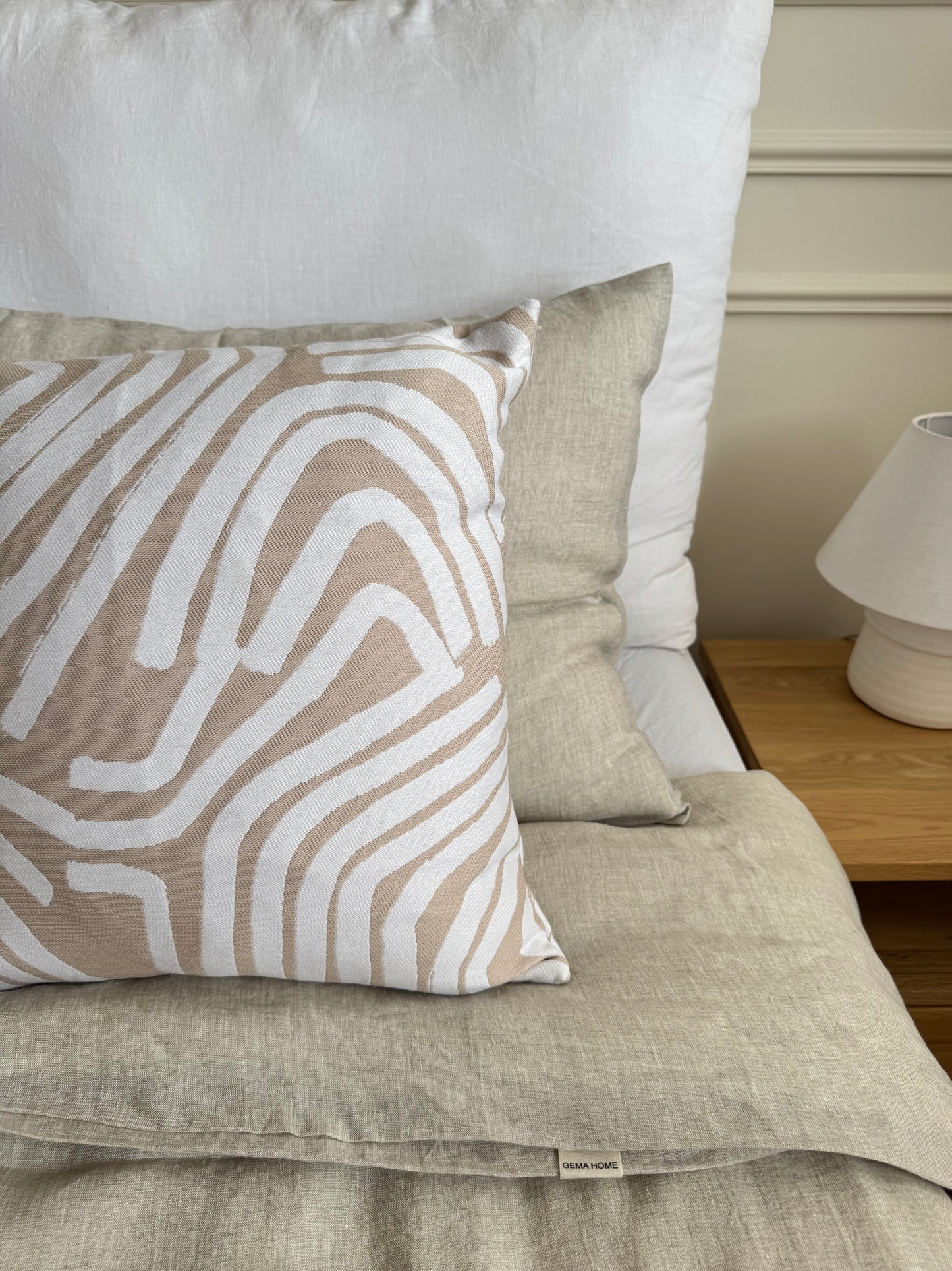 Juego de ropa de cama de lino lavado premium ✨ (1 DC+2 fundas de almohada)