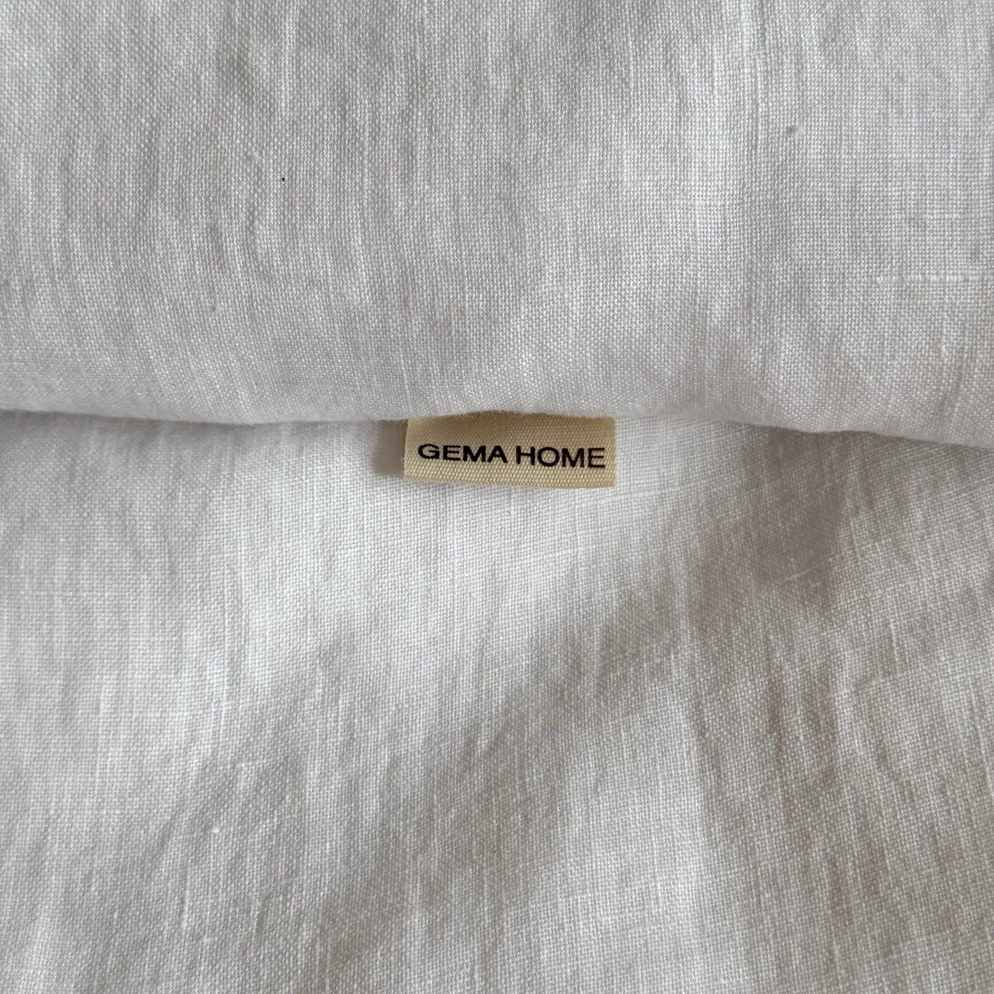 Juego de cama de lino · Blanco