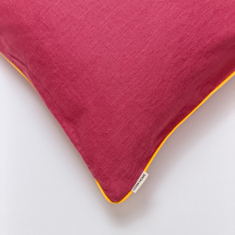 Funda de cojín lino · AMALFI Amarillo