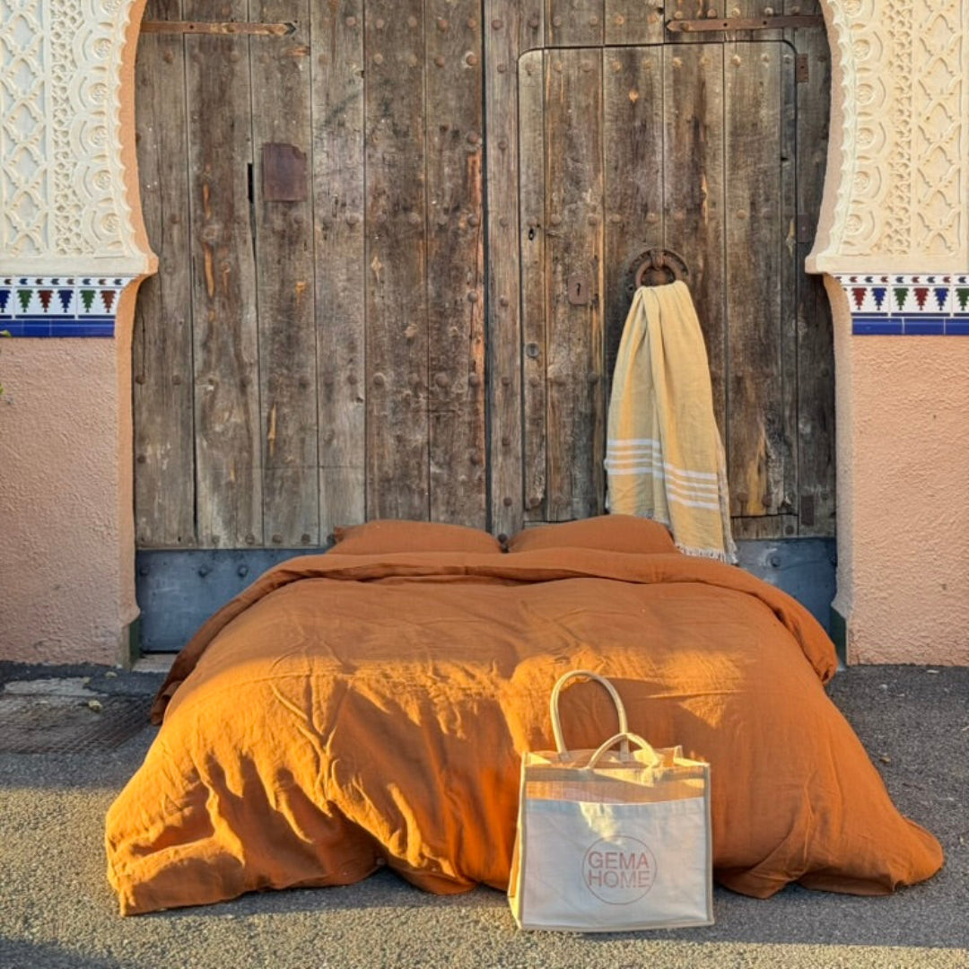 Premium washed linen duvet cover ✨