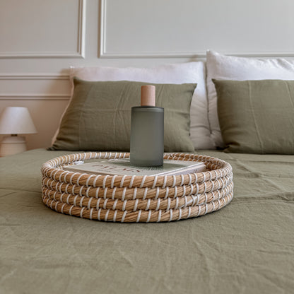 Parure de lit en lin · Vert Olive