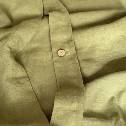 Parure de lit en lin · Vert Olive