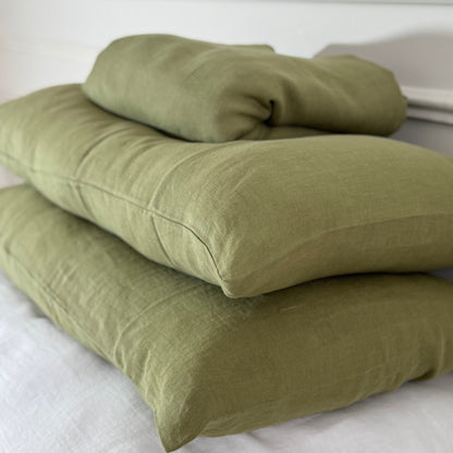 Parure de lit en lin · Vert Olive