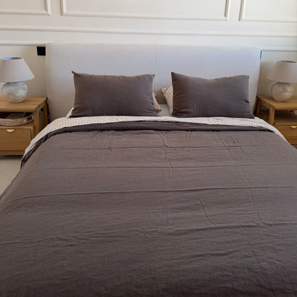 Linen Bedding Set · Dark Olive