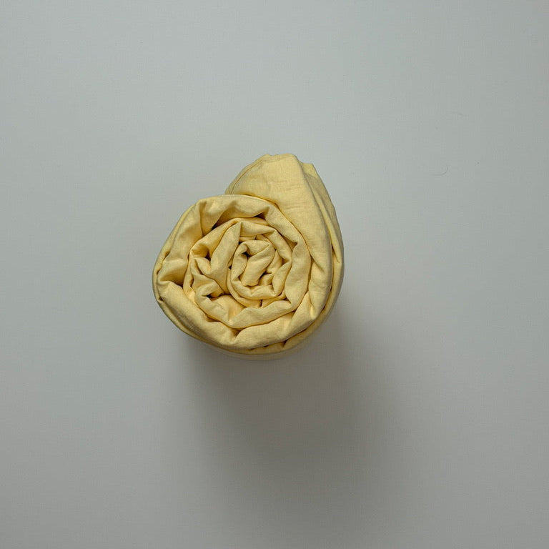 Juego de cama de lino · Amarillo Manteca