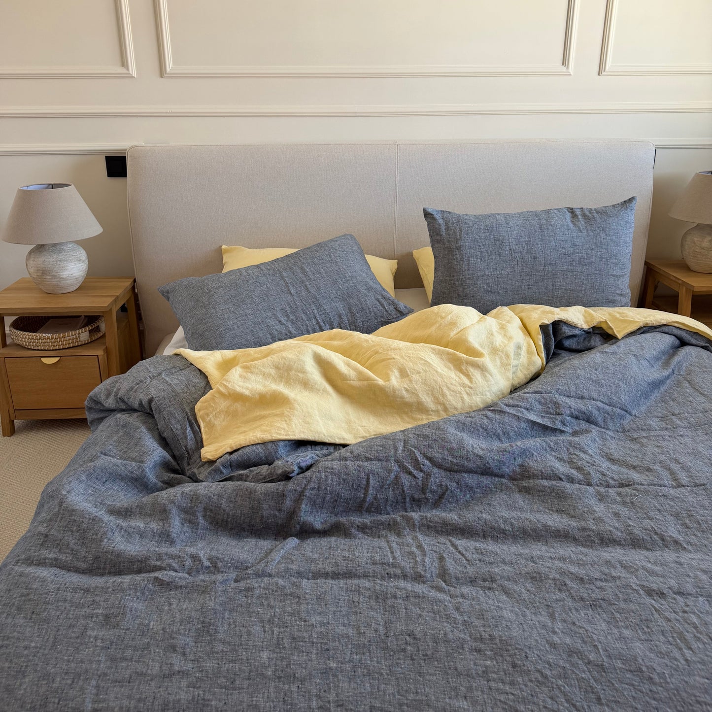 Juego de Cama de Lino Chambray