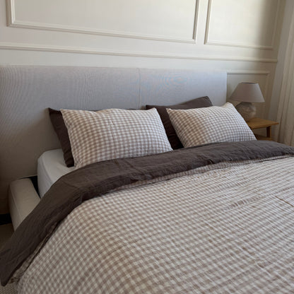 Juego de cama de lino · Vichy