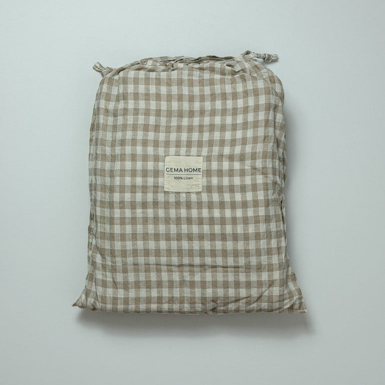 Juego de cama de lino · Vichy