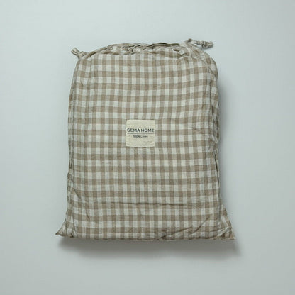 Juego de cama de lino · Vichy