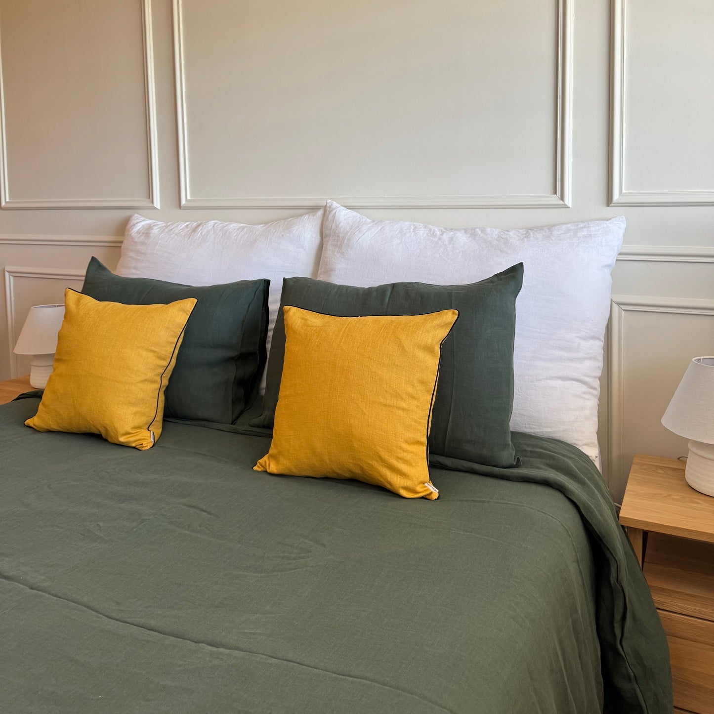 Premium Washed Linen Bedding Set ✨ (1 Duvet Cover + 2 Pillowcases)